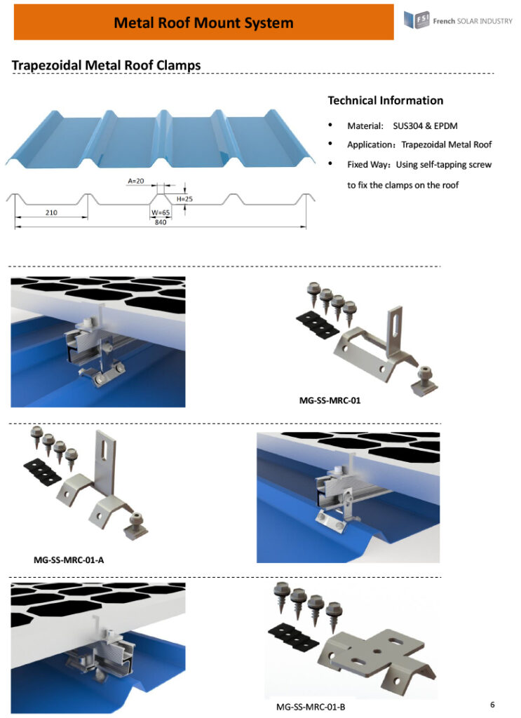 Mounting System French Solar Industry